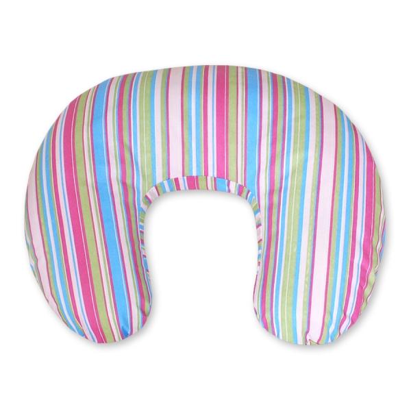 Cuscino Allattamento Lilla a Strisce Cuori