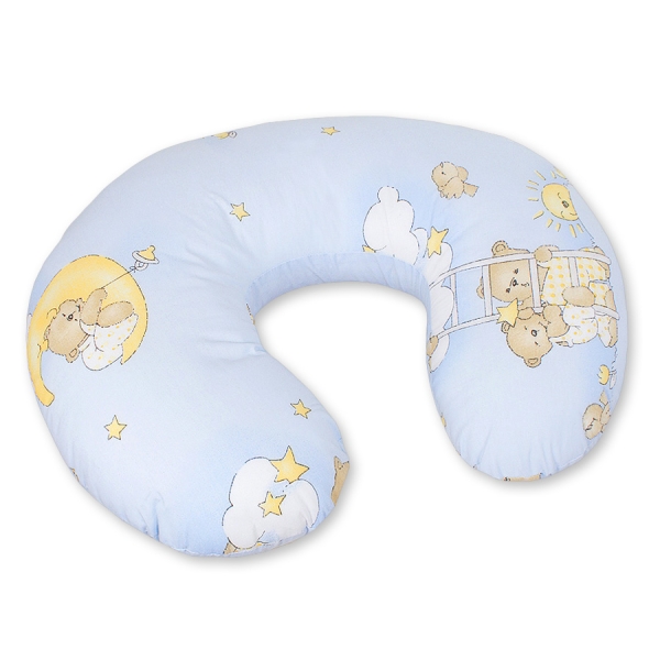 Cuscino Allattamento Neonati Blu
