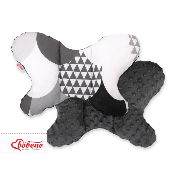 Cuscino Antiurto a Forma di Farfalla Antracite