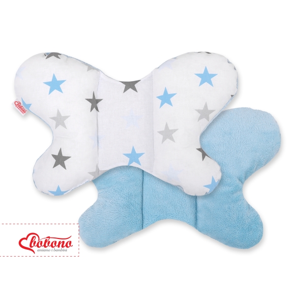 Cuscino Antiurto a Forma di Farfalla Blu Stelle