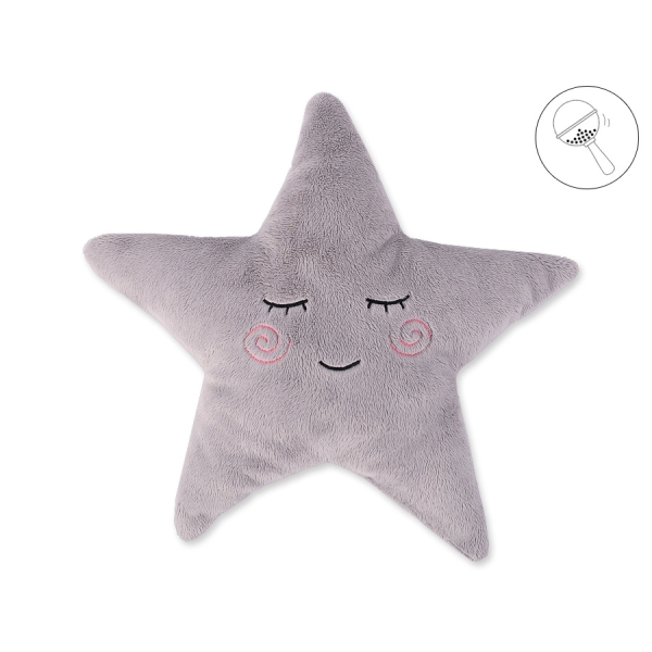Cuscino con Sonaglio a Forma di Stella - Little Star Grigio
