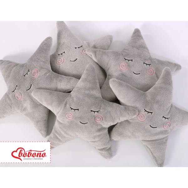 Cuscino con Sonaglio a Forma di Stella - Little Star Grigio