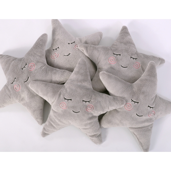 Cuscino con Sonaglio a Forma di Stella - Little Star Grigio