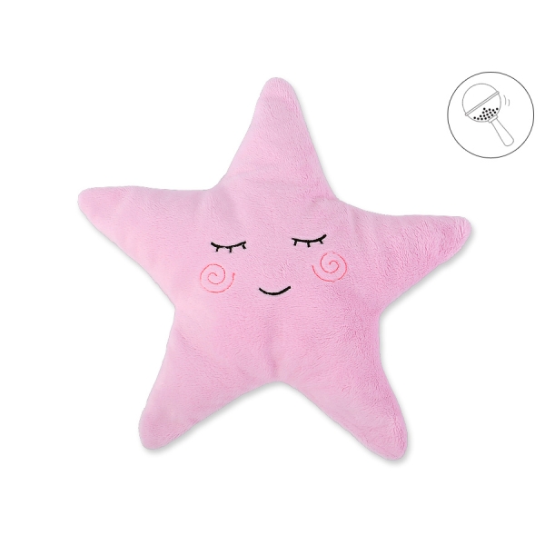 Cuscino con Sonaglio a Forma di Stella - Little Star Rosa