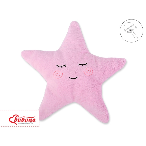 Cuscino con Sonaglio a Forma di Stella - Little Star Rosa