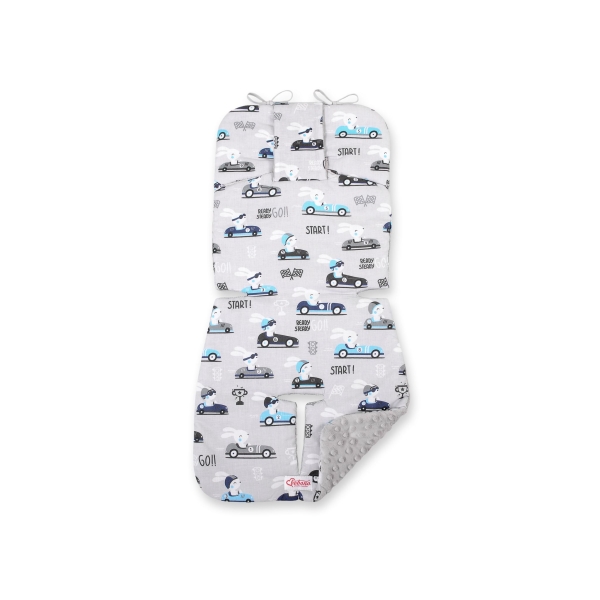 Cuscino Imbottito per Passeggino Grigio Conigli