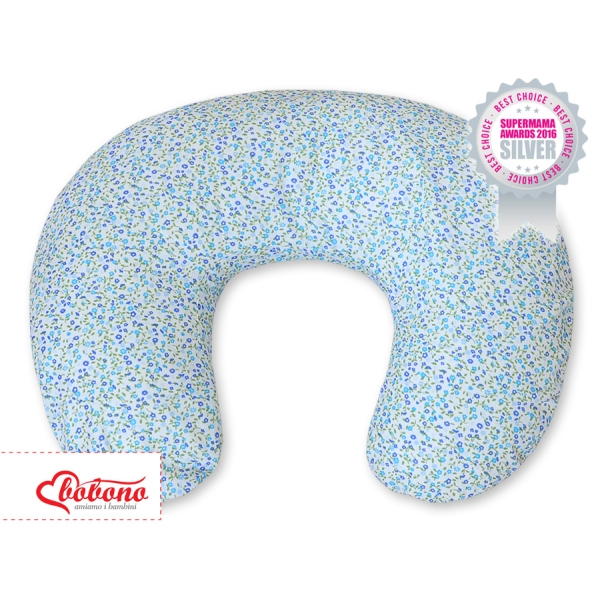 Cuscino per Allattamento per Neonati Blu Fiori Fiori Cuori