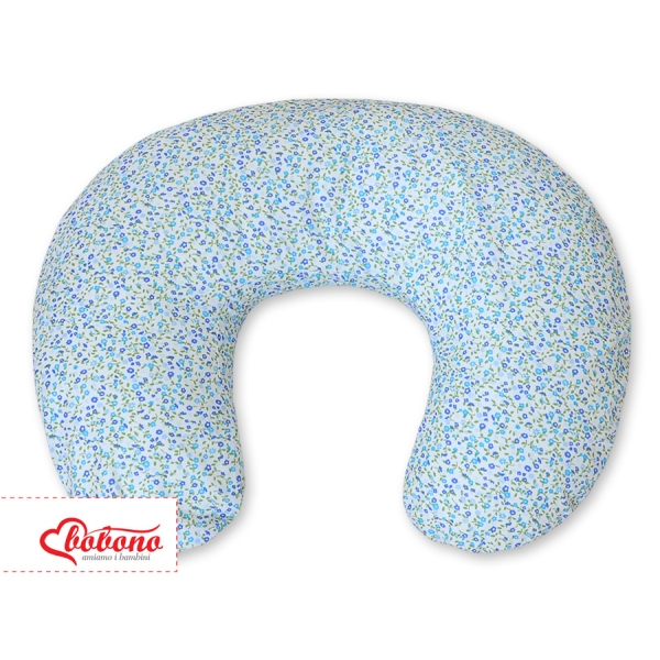 Cuscino per Allattamento per Neonati Blu Fiori Fiori Cuori