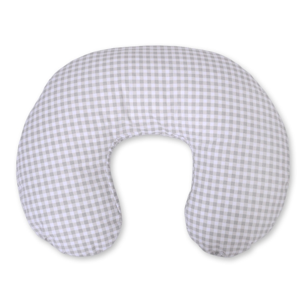 Cuscino per Allattamento per Neonati Grigio a Scacchi