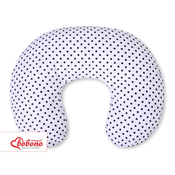 Cuscino per Allattamento per Neonati Nero Pois Bianchi Cuori