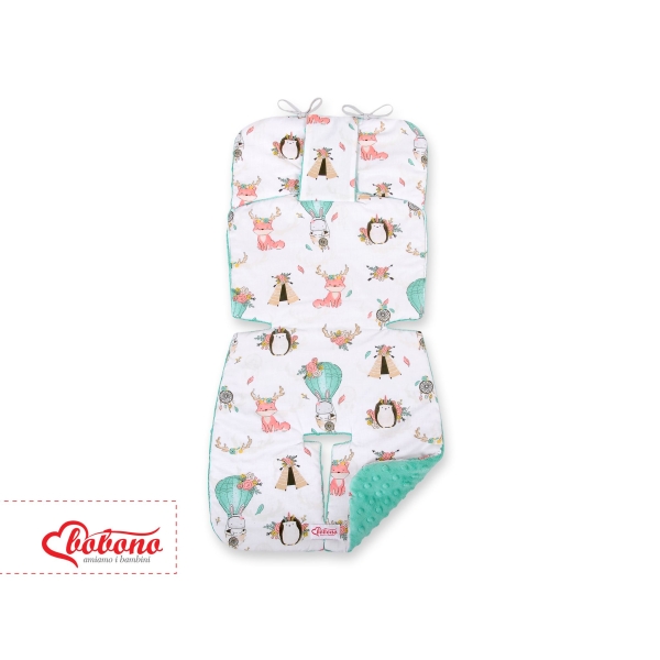 Cuscino per Passeggino Menta Beige Volpi