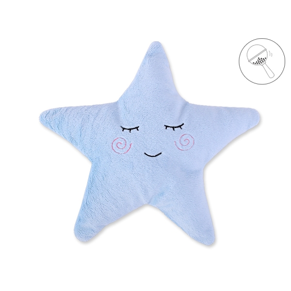 Cuscino Stella con Sonaglio - Little Star Blu