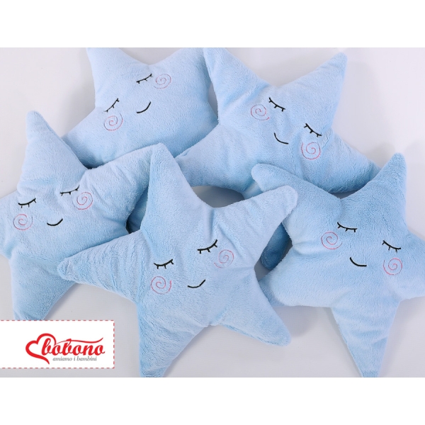 Cuscino Stella con Sonaglio - Little Star Blu