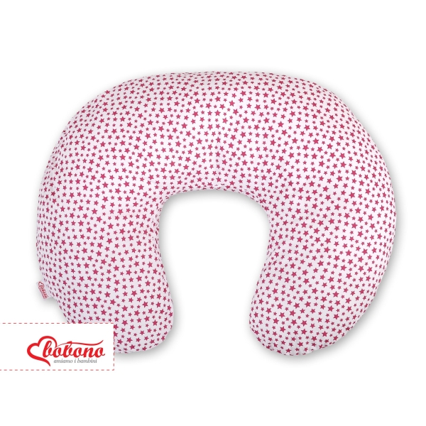 Federa Cuscino Allattamento Bianca Borgogna Borgogna