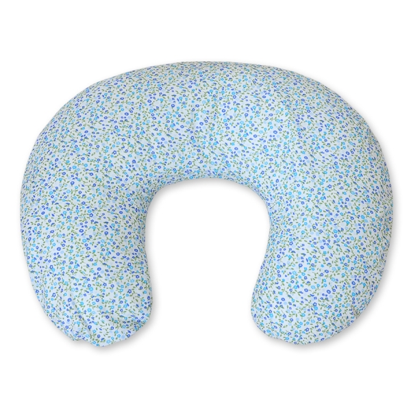 Federa per Cuscino per Allattamento Blu Fiori Fiori Cuori