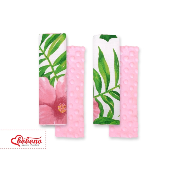 Imbottitura per Cintura di Sicurezza Rosa Fiore Tropicale