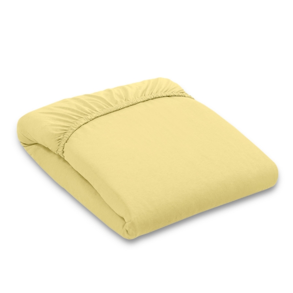 Lenzuolino in Jersey per Lettino 60x120cm Giallo