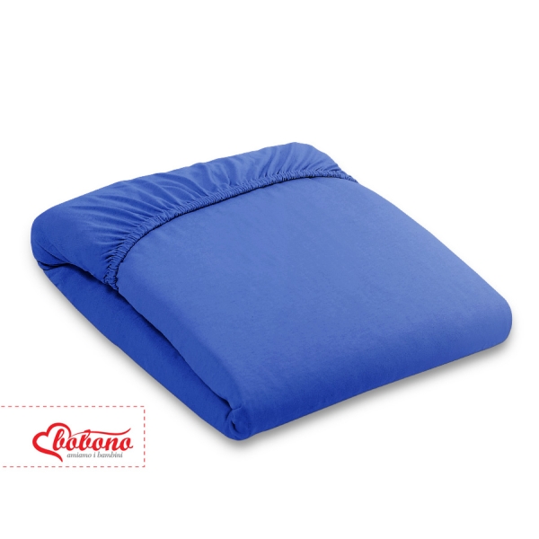 Lenzuolino in Jersey per Lettino 80x200cm Blu Scuro