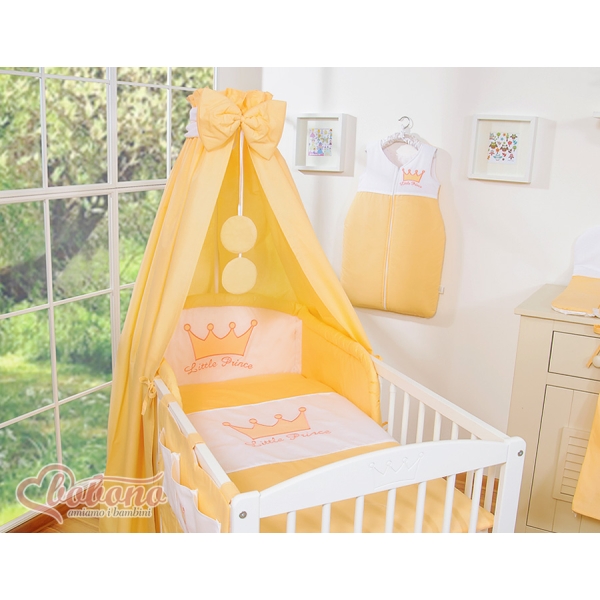 Lenzuolo Culla con Baldacchino 7 parti Pesca Little Prince/Princess