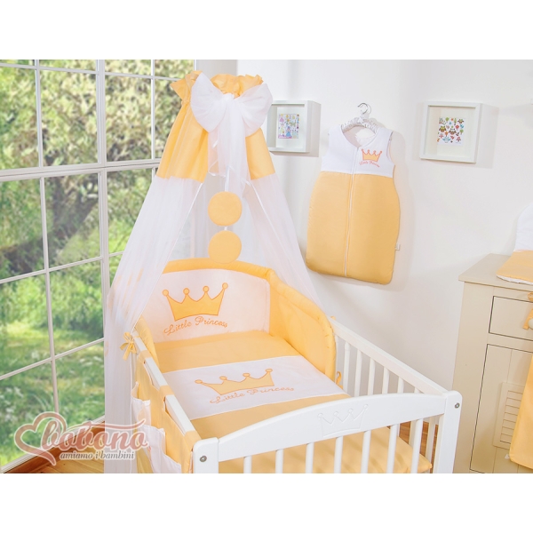 Lenzuolo Culla con Baldacchino 7 parti Pesca Little Prince/Princess
