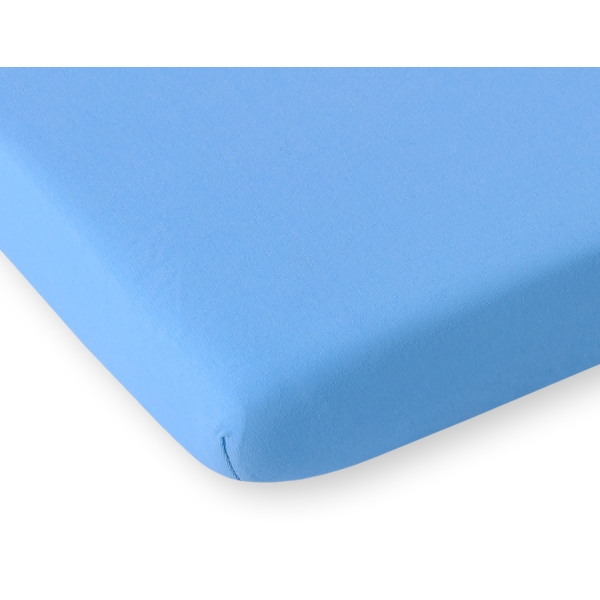 Lenzuolo di Jersey 120x60cm per Lettino Blu
