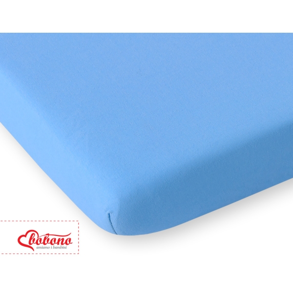 Lenzuolo di Jersey 120x60cm per Lettino Blu