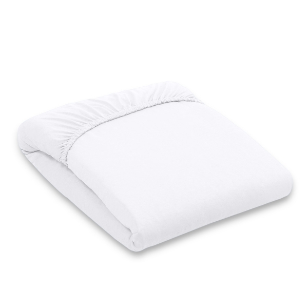 Lenzuolo di Jersey 140x200cm per Letto Bianca
