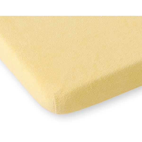 Lenzuolo di Spugna per Lettino 120x60cm Giallo