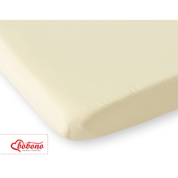 Lenzuolo in Cotone 60x120cm per Lettino Creme