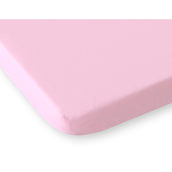 Lenzuolo in Cotone per Lettino 140x70cm Rosa