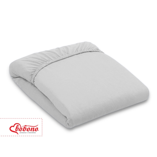 Lenzuolo in Jersey 60x120cm per Culla Grigio