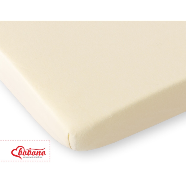 Lenzuolo in Jersey 60x120cm per Lettino Creme
