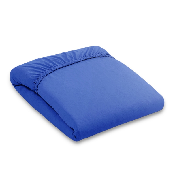 Lenzuolo in Jersey per Letto 140x200cm Blu Scuro