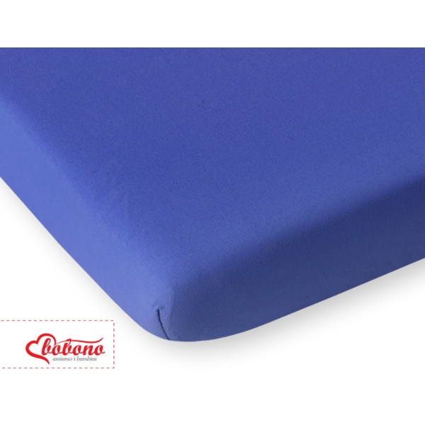 Lenzuolo in Jersey per Letto 140x200cm Blu Scuro