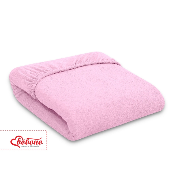 Lenzuolo in Spugna per Lettino 140x200cm Rosa