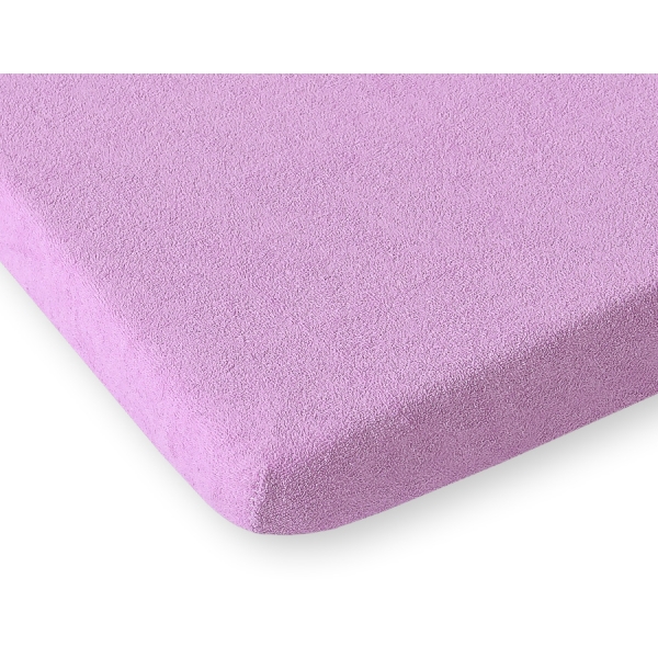 Lenzuolo in Spugna per Lettino 140x70cm Lilla