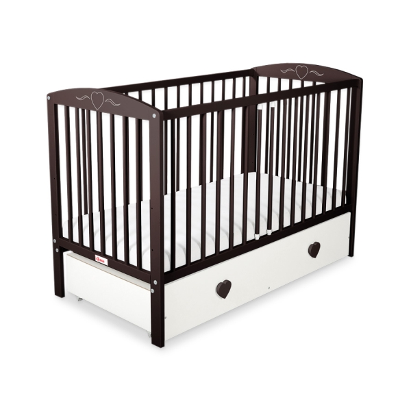 Letino per Bambino 120x60cm con Cassetto Maxi Cuori