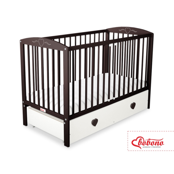 Letino per Bambino 120x60cm con Cassetto Maxi Cuori
