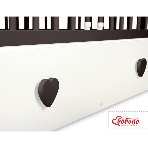 Letino per Bambino 120x60cm con Cassetto Maxi Cuori