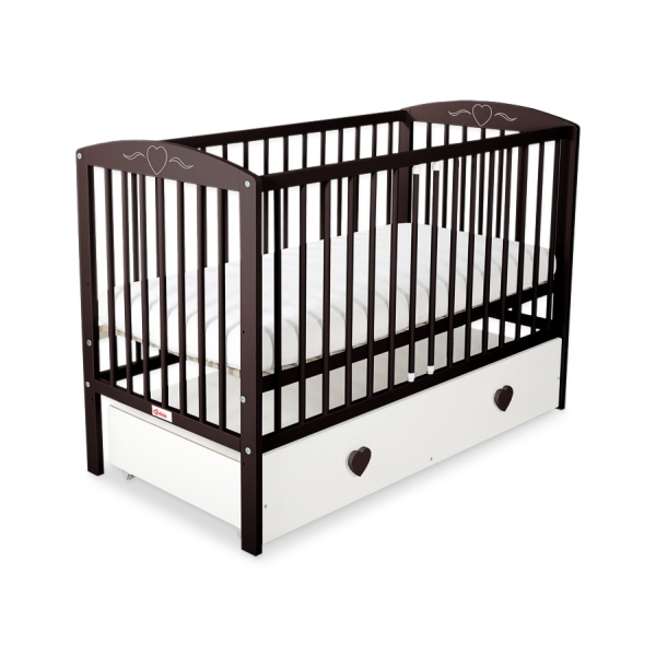 Letino per Bambino 120x60cm con Cassetto Maxi Cuori
