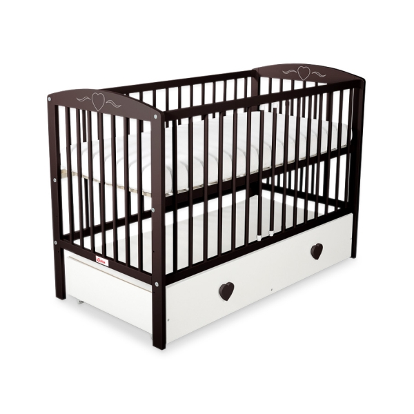 Letino per Bambino 120x60cm con Cassetto Maxi Cuori