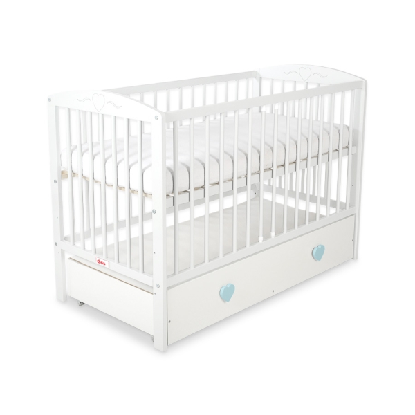 Letino per Bambino 120x60cm con Cassetto MAXI Maxi Cuori