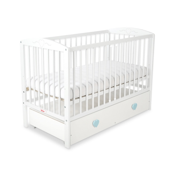 Letino per Bambino 120x60cm con Cassetto MAXI Maxi Cuori