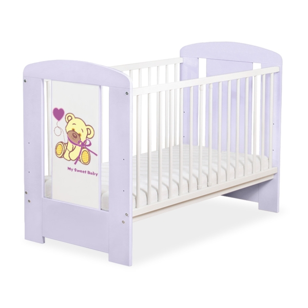 Letino per Bambino 120x60cm Lilla Nastro