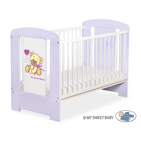 Letino per Bambino 120x60cm Lilla Nastro