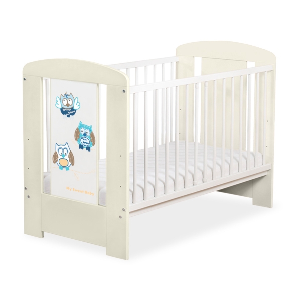 Letino per Bambino 120x60cm Marrone Creme Gufi