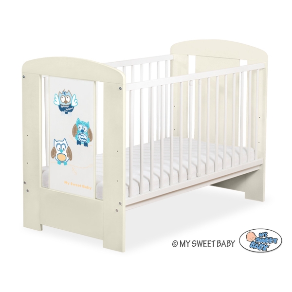 Letino per Bambino 120x60cm Marrone Creme Gufi