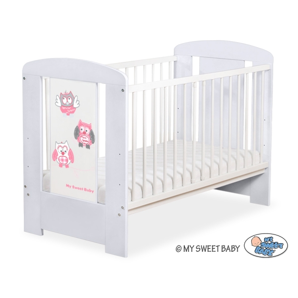 Letino per Bambino 120x60cm Marrone Grigio Gufi