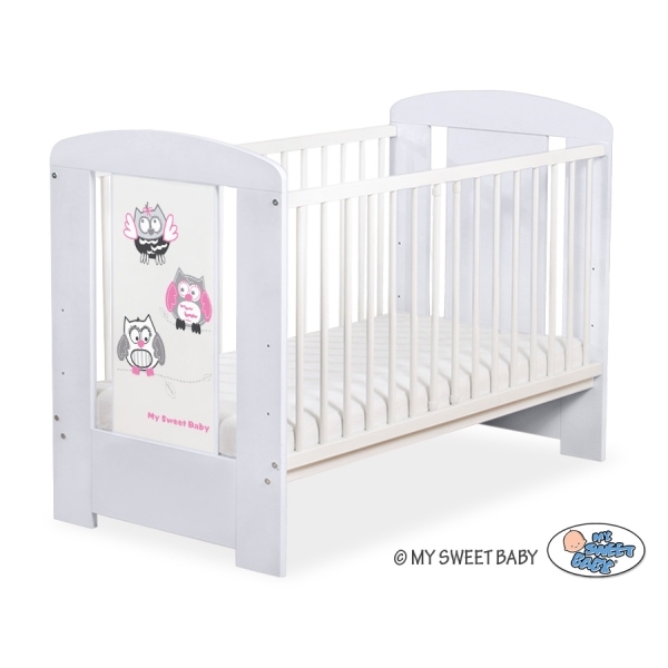 Letino per Bambino 120x60cm Marrone Grigio Gufi