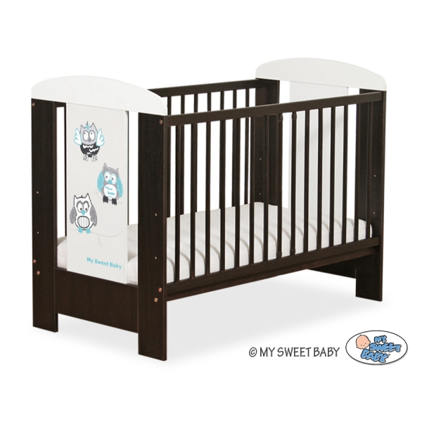 Letino per Bambino 120x60cm Marrone Gufi